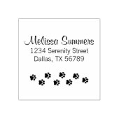 Tampons Encreurs Adresse des Empreintes de pattes d'animaux de comp (Impression)