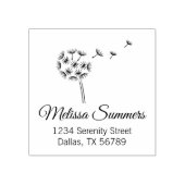 Tampons Encreurs Adresse des parachutes de fleur de Dandelion (Impression)