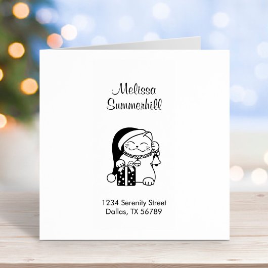 Tampons Encreurs Adresse du chat de Noël