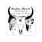 Tampons Encreurs Adresse du crâne de Boho moderne (Impression)