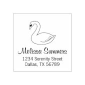 Tampons Encreurs Adresse du cygne blanc 2 (Impression)