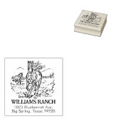 Tampons Encreurs Adresse du ranch du cheval (Tamponné)