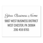 Tampons Encreurs Adresse et téléphone de retour de nom d'entreprise (Impression)