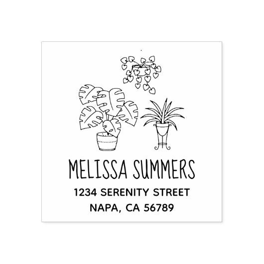 Tampons Encreurs Adresse Hobby des plantes domestiques (Impression)