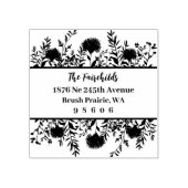 Tampons Encreurs Adresse Moderne Simple Fleurs sauvages et brindill (Impression)