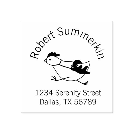 Tampons Encreurs Adresse Tiny Ninja Taming Chicken Arch (Impression)