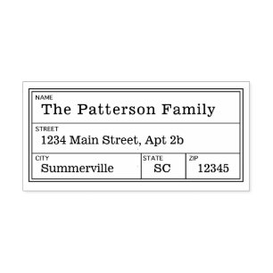 Tampons Encreurs Adresse Vintage - Cachet Adresse de retour postale