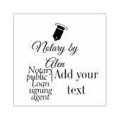 Tampons Encreurs Agent de signature de prêt public notaire ajouter (Impression)