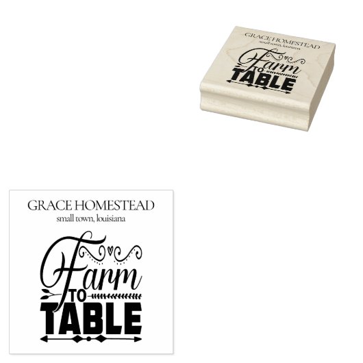 Tampons Encreurs Agricole à table Agricole Marché Stand Ajouter le  (Tamponné)