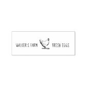 Tampons Encreurs Agritourisme Hen Oeuf Horizontal Timbre Carton (Impression)