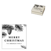 Tampons Encreurs Aiguilles de pin et cônes de pin vacances Botaniqu (Tamponné)