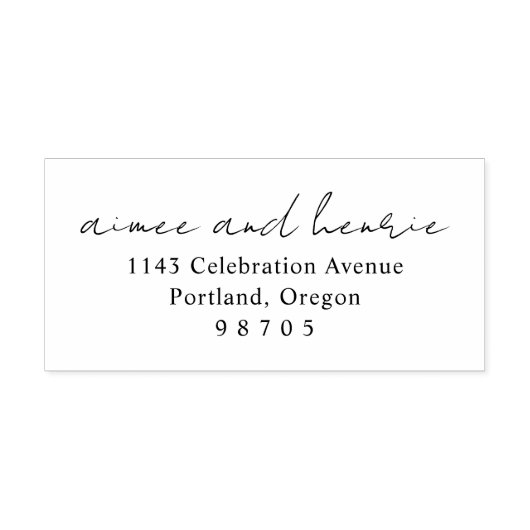 Tampons Encreurs Aimee Rustic Script Moderne (Impression)