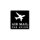 Tampons Encreurs AIR MAIL PAR AVION 飛行機 エアメールスタンプ airplane ラバースタンプ (Impression)