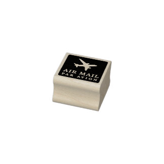 Tampons Encreurs AIR MAIL PAR AVION 飛行機 エアメールスタンプ airplane ラバースタンプ