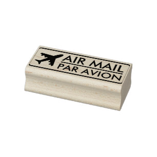 Tampons Encreurs Air Mail - Par Avion (avec avion)