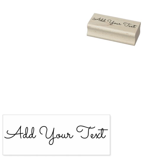 Tampons Encreurs Ajouter le texte favori - Police manuscrite d'une  (Tamponné)