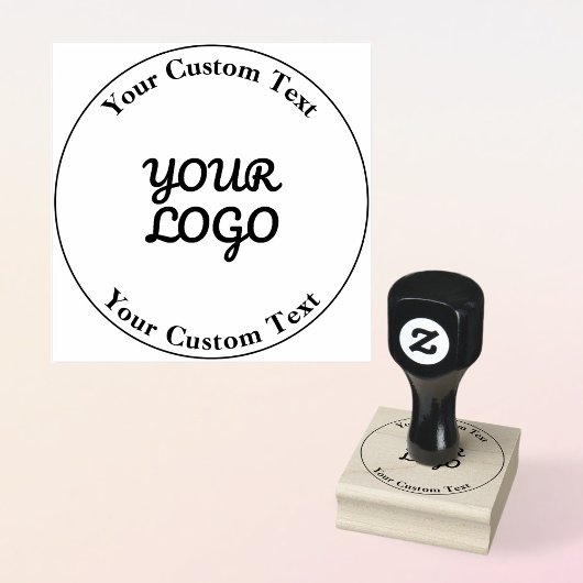 Tampons Encreurs Ajouter un logo design simple modifiable