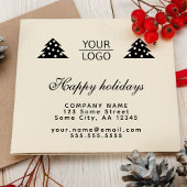 Tampons Encreurs Ajouter un logo Promotion d'arbre de Noël de texte