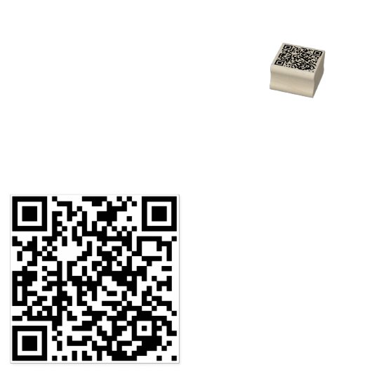Tampons Encreurs Ajouter votre code QR Simple Fun Business Professi (Tamponné)
