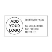 Tampons Encreurs Ajouter votre logo entreprise adresse moderne simp (Impression)