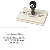 Tampons Encreurs Ajouter votre nom d'entreprise et votre adresse Mo (Tamponné)