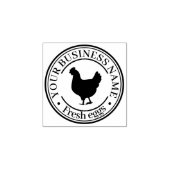 Tampons Encreurs Ajoutez le timbre à oeufs de votre logo d'entrepri (Impression)