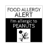 Tampons Encreurs Alerte d'allergie aux aliments pour arachides (Impression)