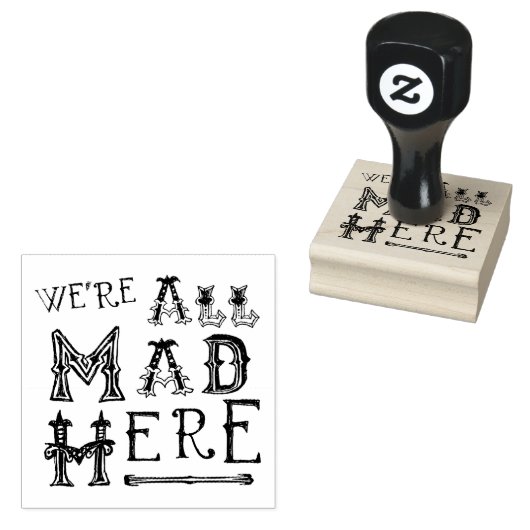 Tampons Encreurs Alice Au Pays Des Merveilles Timbre En Caoutchouc  (Tamponné)