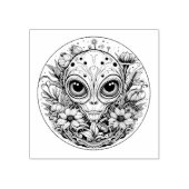 Tampons Encreurs Alien extraterrestre en Fleurs Starry Night (Impression)