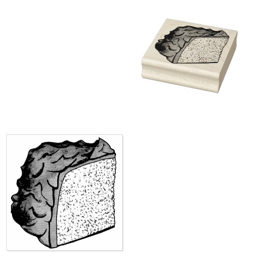 Tampons Encreurs Aliments Angel rose Éponge Gâteau Tranches Cuisson (Tamponné)