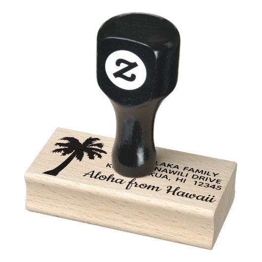 Tampons Encreurs Aloha from Hawaii Palm Tree Retourne l'adresse Tim (Tampon)