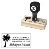 Tampons Encreurs Aloha from Hawaii Palm Tree Retourne l'adresse Tim (Tamponné)
