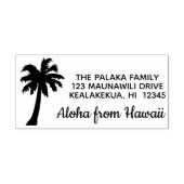 Tampons Encreurs Aloha from Hawaii Palm Tree Retourne l'adresse Tim (Impression)