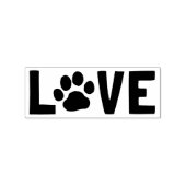 Tampons Encreurs AMOUR avec Empreinte de patte de chien (Impression)