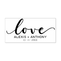 Amour - do-it-yourself mariage faveur caoutchouc t
