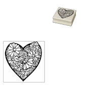 Tampons Encreurs Amour du coeur floral (Tamponné)