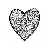 Tampons Encreurs Amour du coeur floral (Impression)