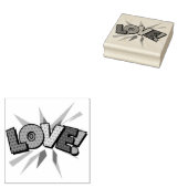 Tampons Encreurs Amour Fun rétro bande dessinée Pop Art (Tamponné)