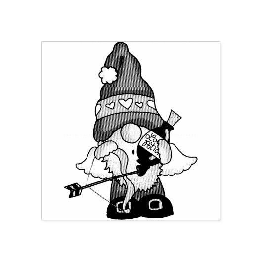 Tampons Encreurs Amour Gnome Avec Potion Amour (Impression)