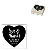 Tampons Encreurs Amour & Merci Simple Heart Mariage Merci (Tamponné)