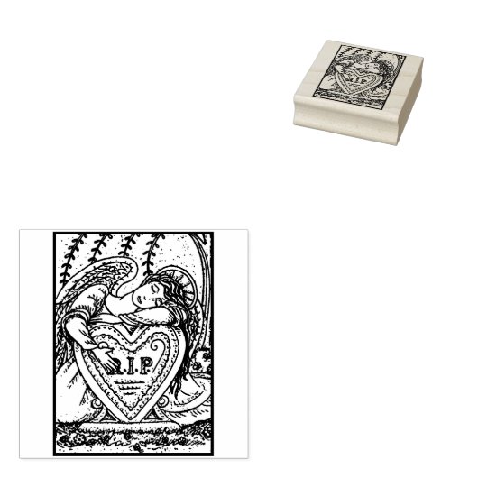 TAMPONS ENCREURS AMOUREUX ANGE GUARDIEN, POMPIER EN CAOUTCHOUC DE L (Tamponné)