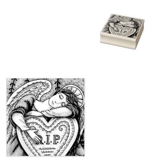 TAMPONS ENCREURS AMOUREUX CEMETTRE D'ANGE GUARDIEN, POMME DE CAOUTC (Tamponné)