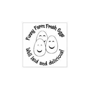 Tampons Encreurs Amusant Farm Cute Joyeux OEufs souriants v2 Timbre