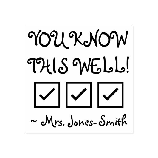 Tampons Encreurs Amusant "VOUS CONNAISSEZ BIEN ÇA !" + Nom personna (Impression)