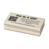 Tampons Encreurs Analyse du code QR vers le site Web Mariage RSVP (Tampon)