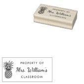 Tampons Encreurs Ananas - Personnalisé Nom de l'enseignant Livre Cl (Tamponné)