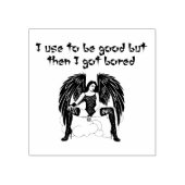 Tampons Encreurs Ancien être bon mauvais Angel Art original (Impression)