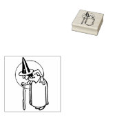 Tampons Encreurs Ancien timbre d'art d'illustration de sorcière (Tamponné)