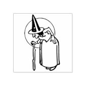 Tampons Encreurs Ancien timbre d'art d'illustration de sorcière (Impression)