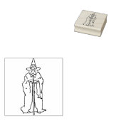Tampons Encreurs Ancien timbre d'art d'illustration de sorcière (Tamponné)